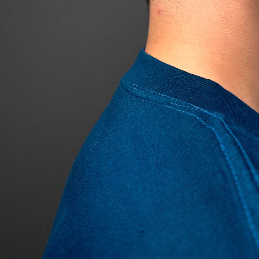 PLAYERA OVERSIZE AZUL