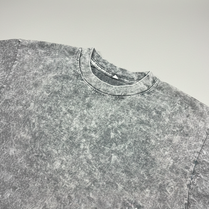 PLAYERA ACID WASH GRIS CLARO