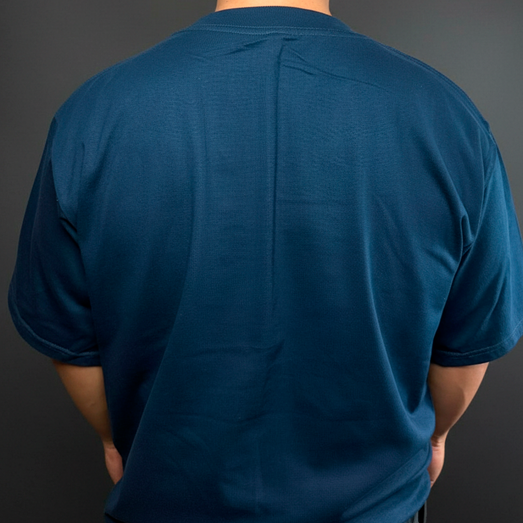 PLAYERA OVERSIZE AZUL