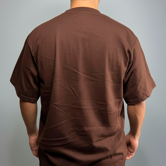 PLAYERA OVERSIZE CAFE