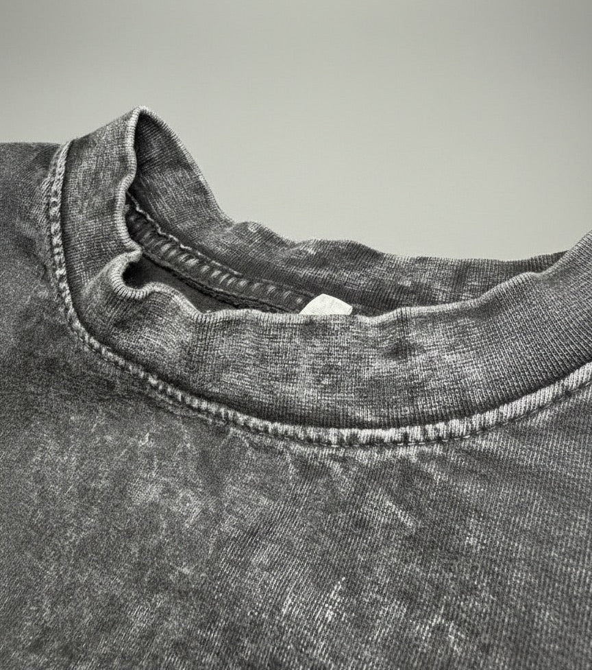 PLAYERA ACID WASH NEGRO