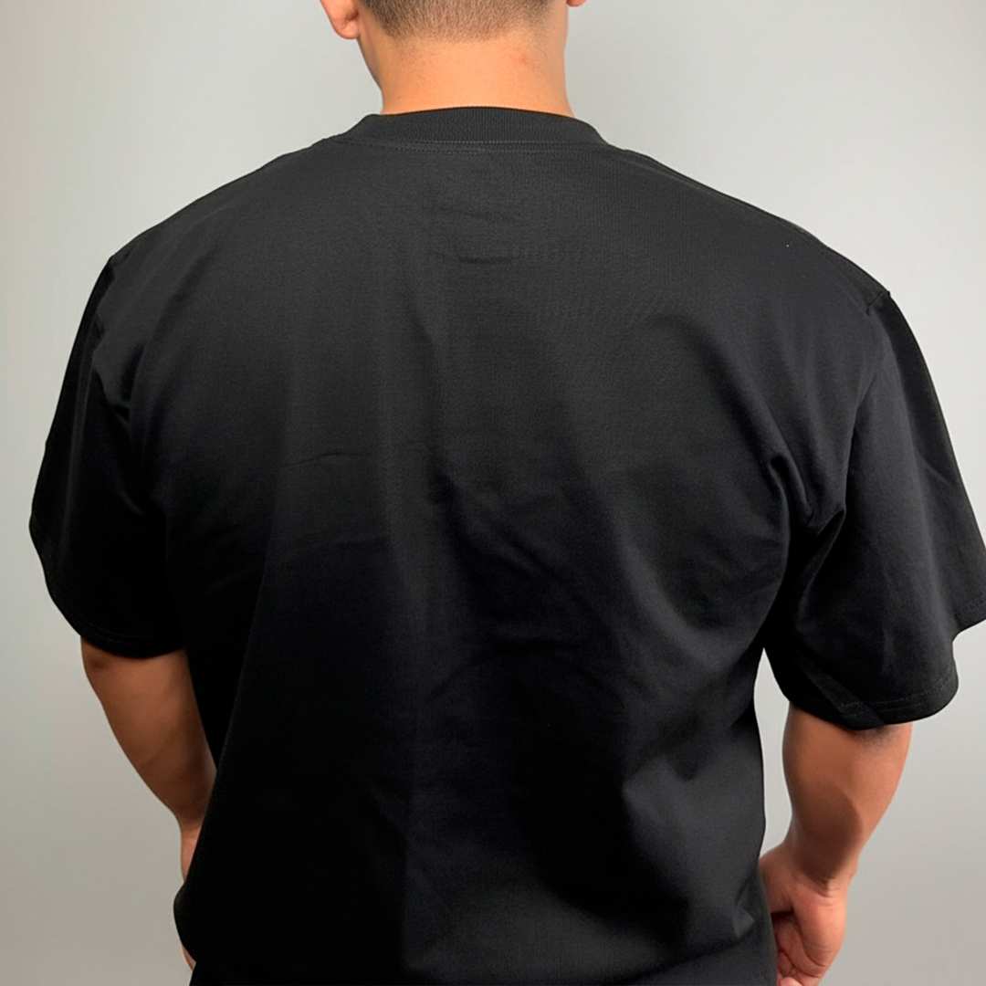 PLAYERA OVERSIZE NEGRA