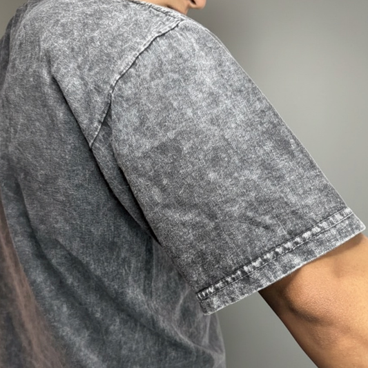 PLAYERA ACID WASH NEGRO