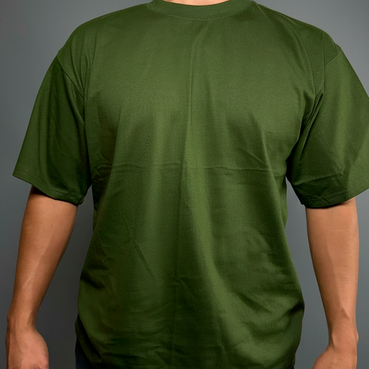 PLAYERA OVERSIZE VERDE MILITAR